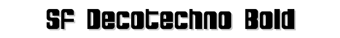 SF DecoTechno Bold font